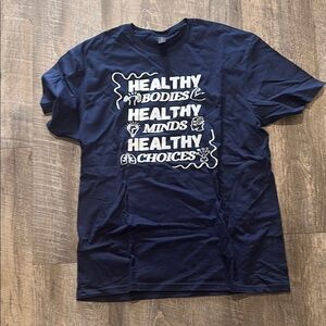 Navy Blue Graphic Men's T-Shirt